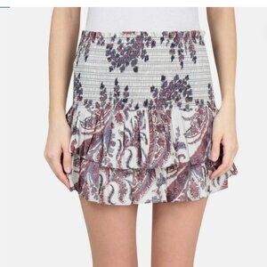 Isabel Marant Etoile Shannon Paisley Tiered Mini skirt size S (38)